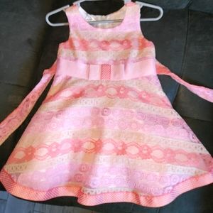 Pink lace dress